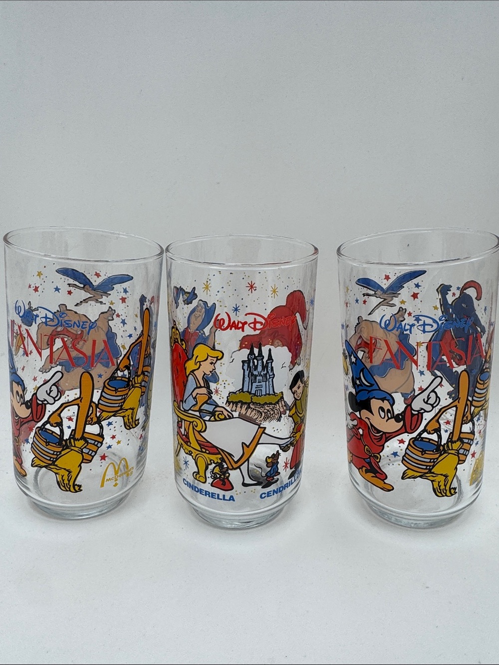 Vintage Disney x McDonalds Glasses